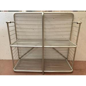 20th Century Curved Aluminum Bakery Rack