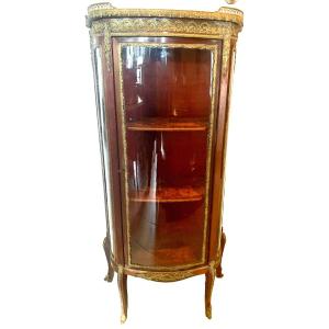 Napoleon III Showcase In Mahogany And Chiseled Bronze 20th Century