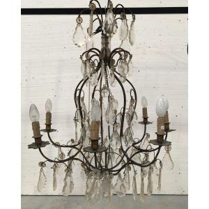 Louis XV Style Cage Chandelier 20th Century Pendant Chandelier