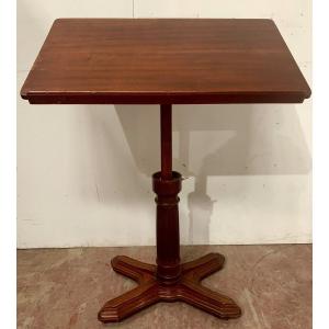Louis Philippe System Table In Mahogany, 19th Century