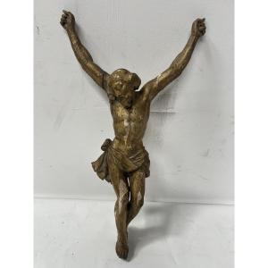 Christ In Carved And Gilded Wood, 19th Century
