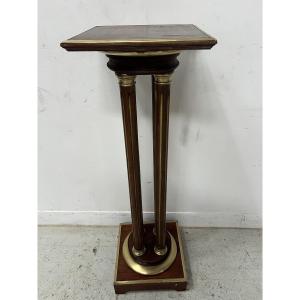 Napoleon III Style Mahogany Display Column, 20th Century