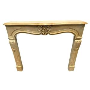 Louis XV Style Fireplace In Natural Stone 20th Century