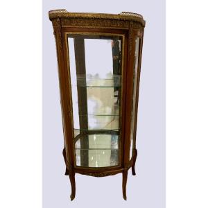 Napoleon III Showcase In Mahogany And Chiseled Bronze XX Century