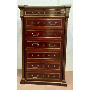 Napoleon III Style Safe Furniture In Mahogany XX Century