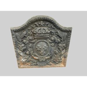 Cast Iron Fireplace Bottom Plate XIX Century