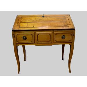 Louis XV Style Slope Desk In Solid Cherry XIX Century