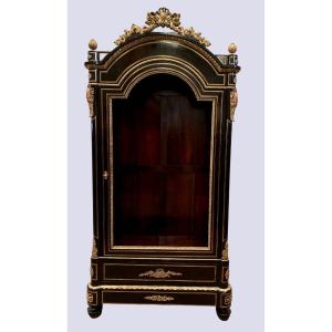 Napoleon III Ceremonial Showcase In Black Wood And Gilded Bronze XIX Century