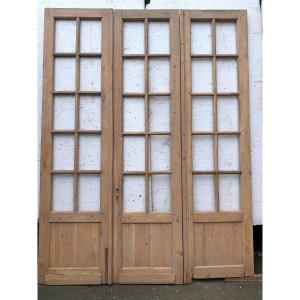 Suite Of Three Separation Doors In Fir XX Century
