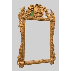 Louis XVI Period Mirror In Golden Wood XVIII Century
