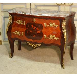 Louis XVI Style Marquetry Commode, Mid-20th Century