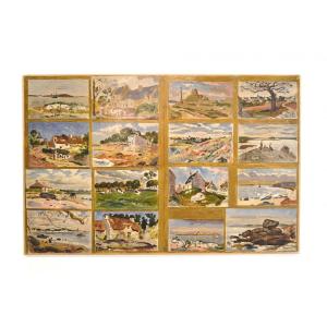 Landscape Scenes In Slideshow, First Half Of The 20th Century.