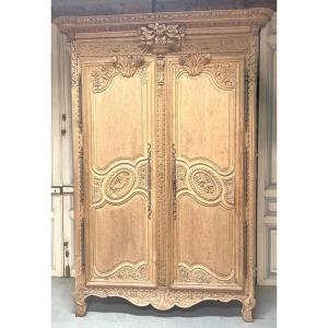 Norman Oak Wardrobe From The Caen Region, Early 19th Century