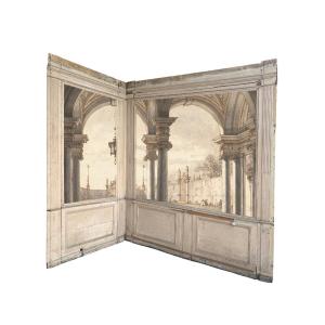 Painted Oak Woodwork In The Directoire Style, Mid-19th Century