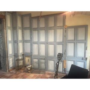 Painted Fir Woodwork Decorated With Rectangular Panels, Niii Period