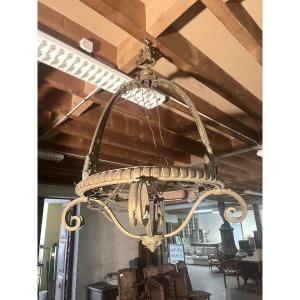1925s Gilt Bronze Chandelier Mount