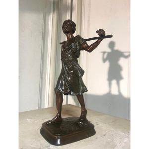 Orientalist Bronze Subject Signed Pinedo, 19th Century 