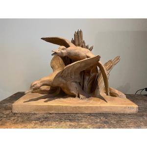 Animal Terracotta By Léo Amaury (1885-?)