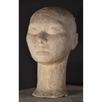 1930s Plaster Studio Bust