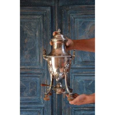 Empire Style Silver-plated Metal Samovar