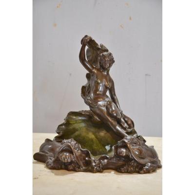 Art Nouveau Bronze Sculpture, Signed Viktor Szczeblewski