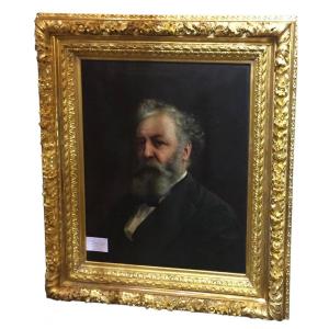 Oil On Canvas Signed Pierre Arras, Portrait Of A Man