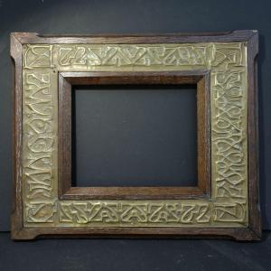 Orientalist Frame Early 20th Century Rebate: 17 X 14 Cm