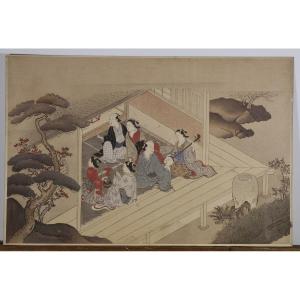 Nishikawa Sukenobu Japanese Print First Of 20e