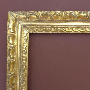 Louis XIII Style Frame, Rebate: 22 X 30 Cm, 18th Century