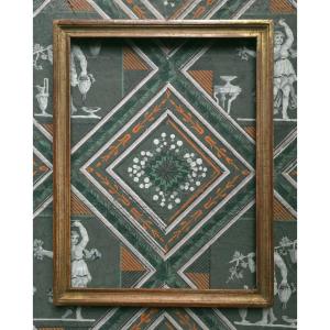 Gilt Wood Frame, Late 18th Century, Rabbet: 33.5 X 25 Cm