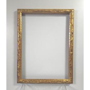 Giltwood Frame In The 17th-century Style, Rabbeted: 27 X 37.5 Cm