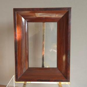 Small 19th-century Rosewood Frame With Rabbet: 18 X 12 Cm