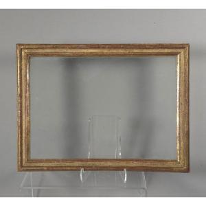 Small 18th-century Giltwood Frame With Rabbet: 29 X 20.8 Cm
