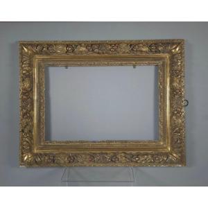 Louis XIII Gilded Wood Frame: 28 X 42 Cm