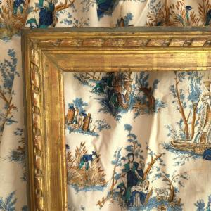 Louis XVI Gilded Wood Frame: 53 X 41 Cm