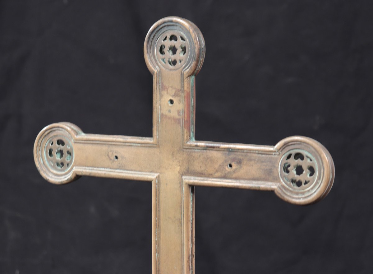 Croce astile in bronzo, fine '400-photo-3