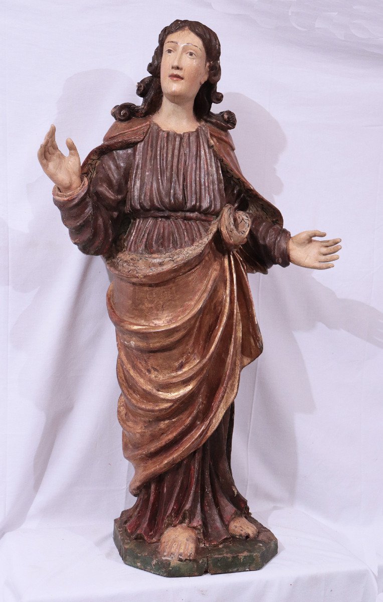 Scultura lignea : "San Giovanni", Sec. XVII-photo-2