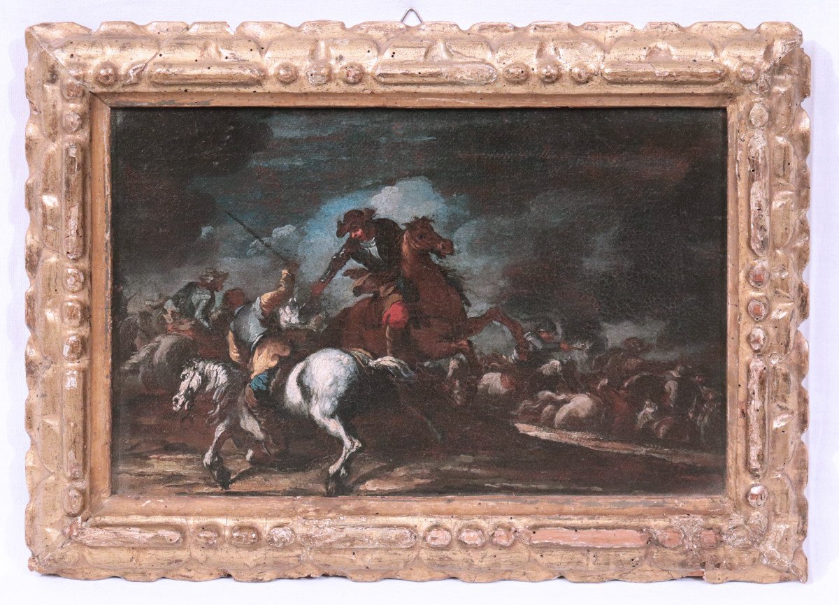 Giuseppe Zais (Forno di Canale 1709 - Treviso 1774) - Battaglia-photo-2