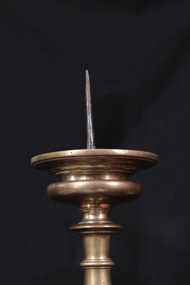 Coppia di candelieri in bronzo, Toscana, '500-photo-4