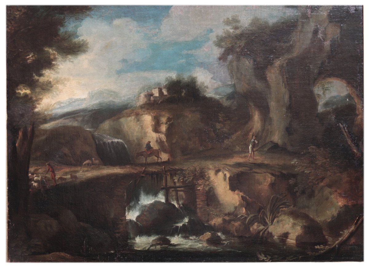  Pietro Montanini (Perugia 1626-1689) - Paesaggio-photo-4