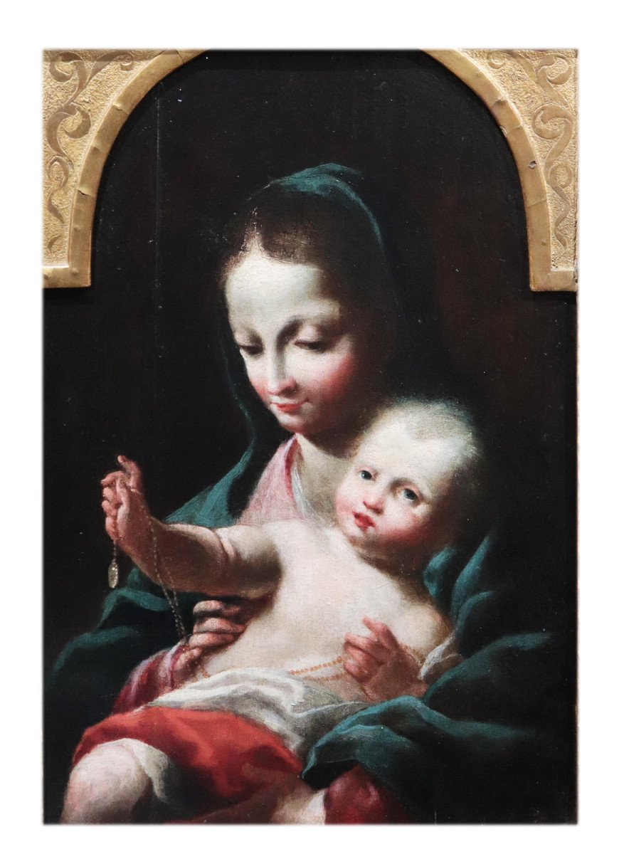 Scuola veneta, Madonna con bambino, fine '600-photo-3