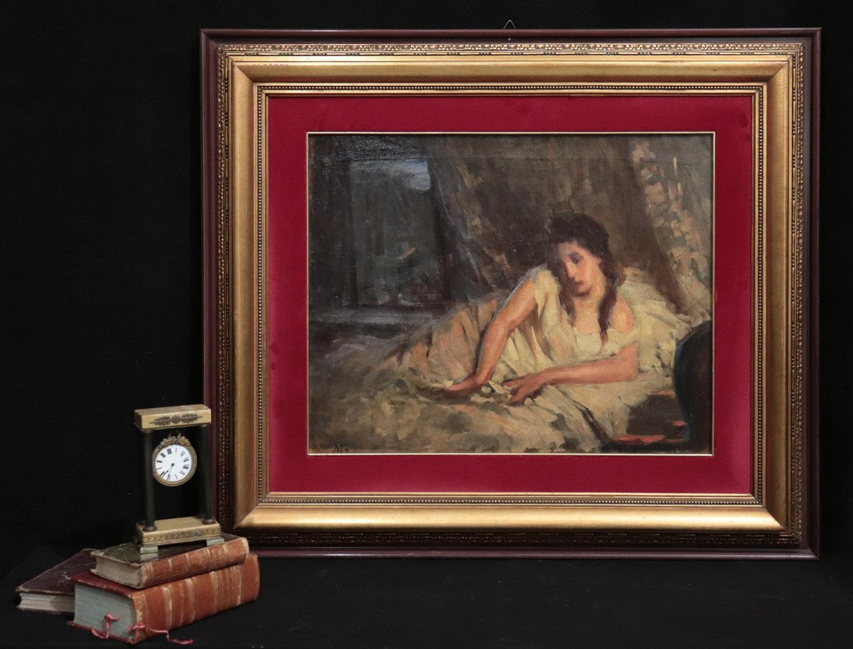 Michele Gordigiani (Firenze 1835 – 1909)- Nudo