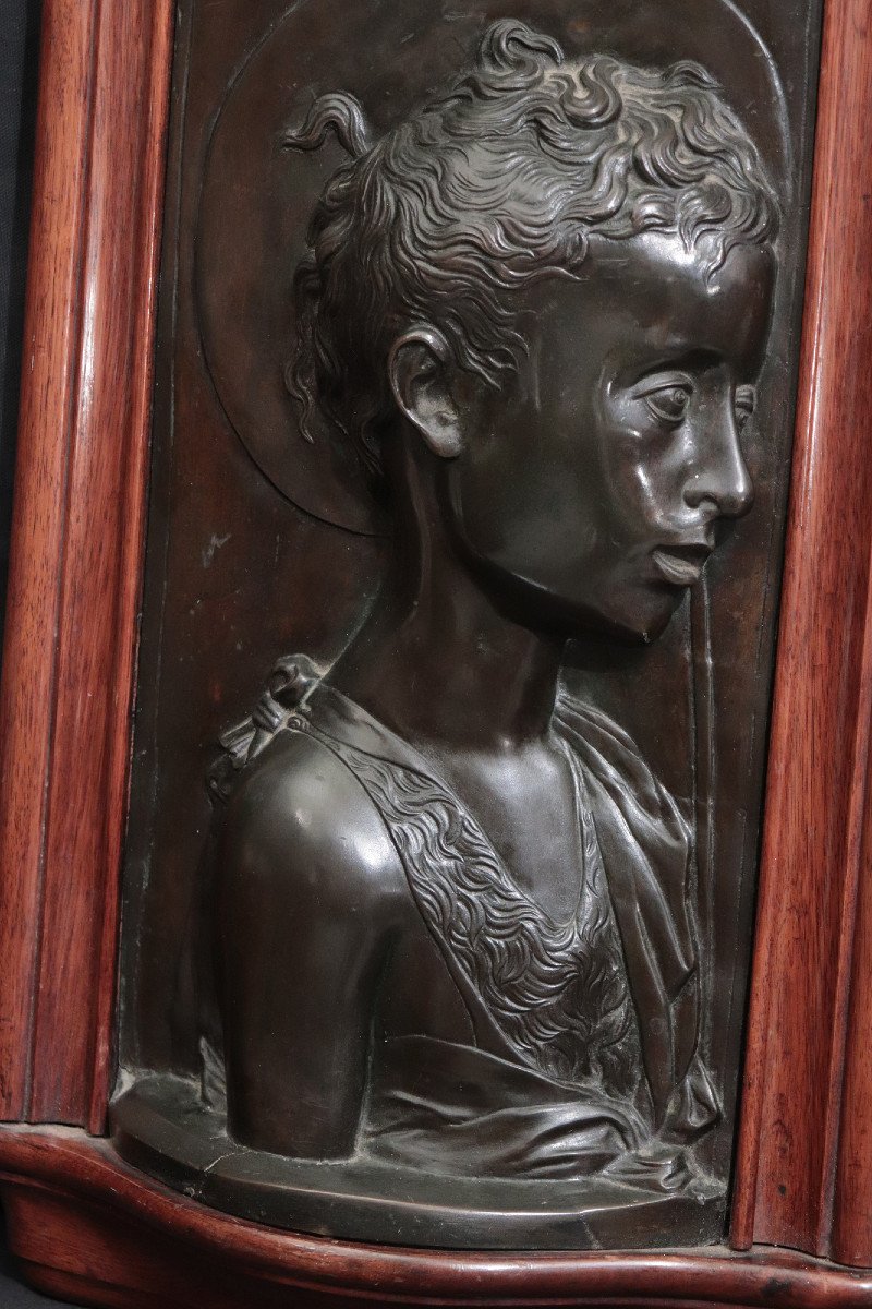Altorilievo in bronzo: San Giovanni, fine '800-photo-3