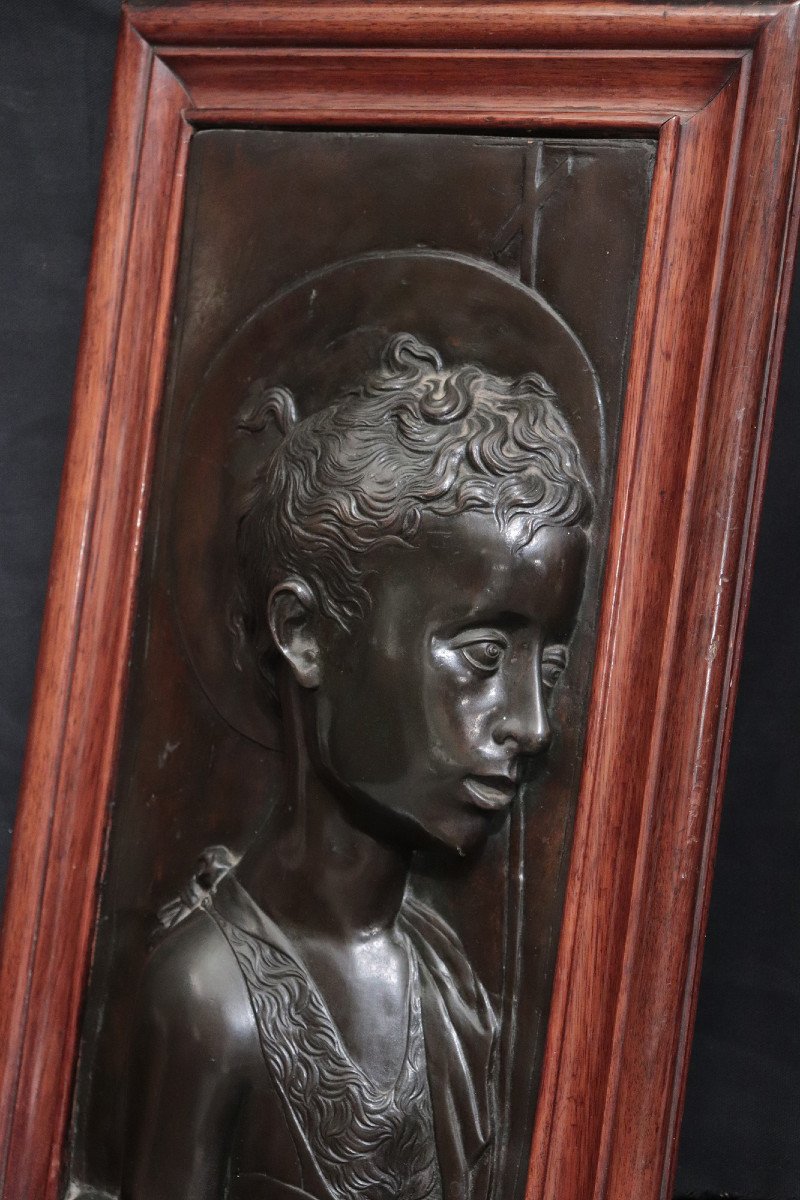 Altorilievo in bronzo: San Giovanni, fine '800-photo-4