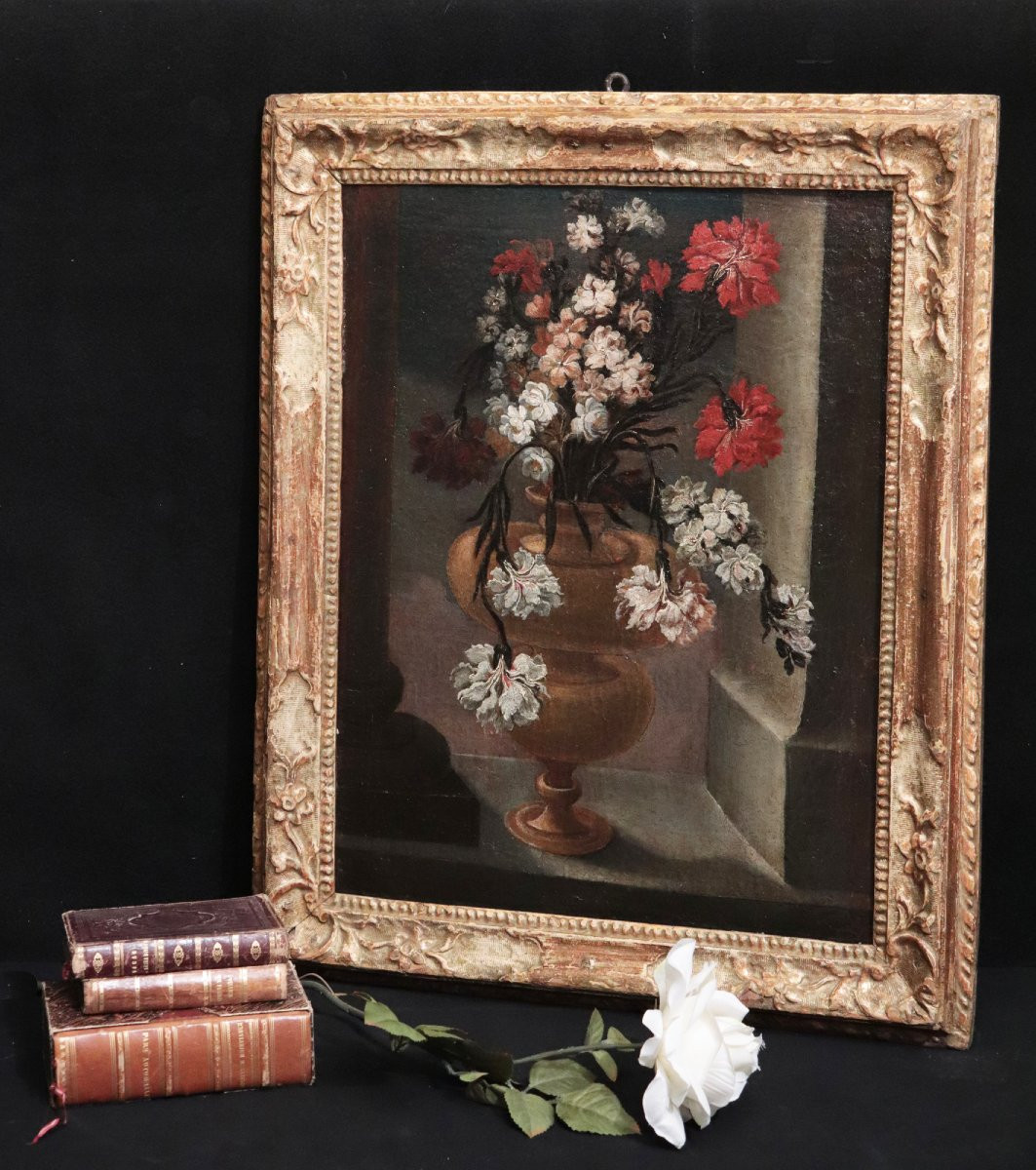 Stanchi Giovanni (roma 1608-1675) - Coppia nature morte-photo-2