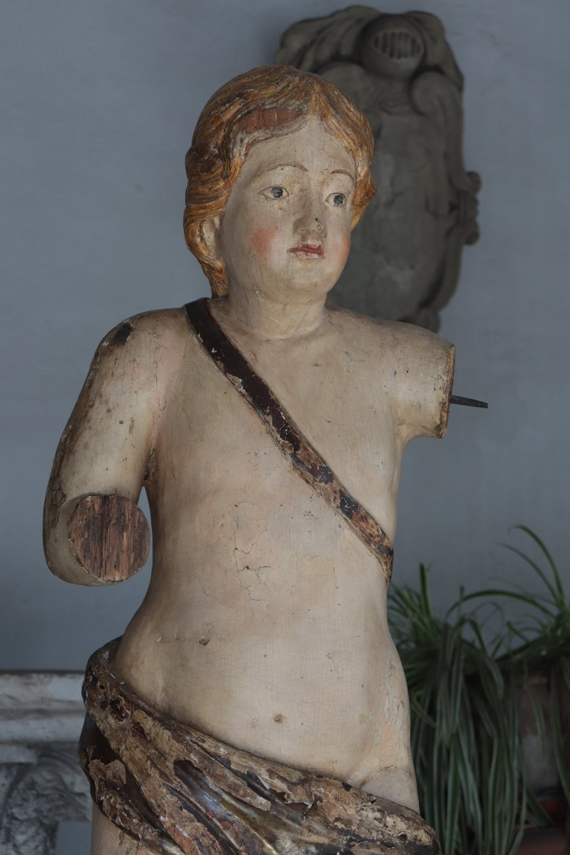Grande scultura, Putto Policromo, '600-photo-2