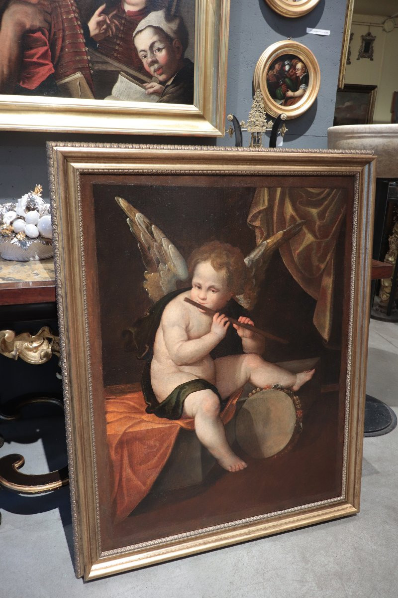 Francesco Vecellio  ( Pieve di Cadore 1475ca - 1560ca) - Angelo Musicante-photo-3