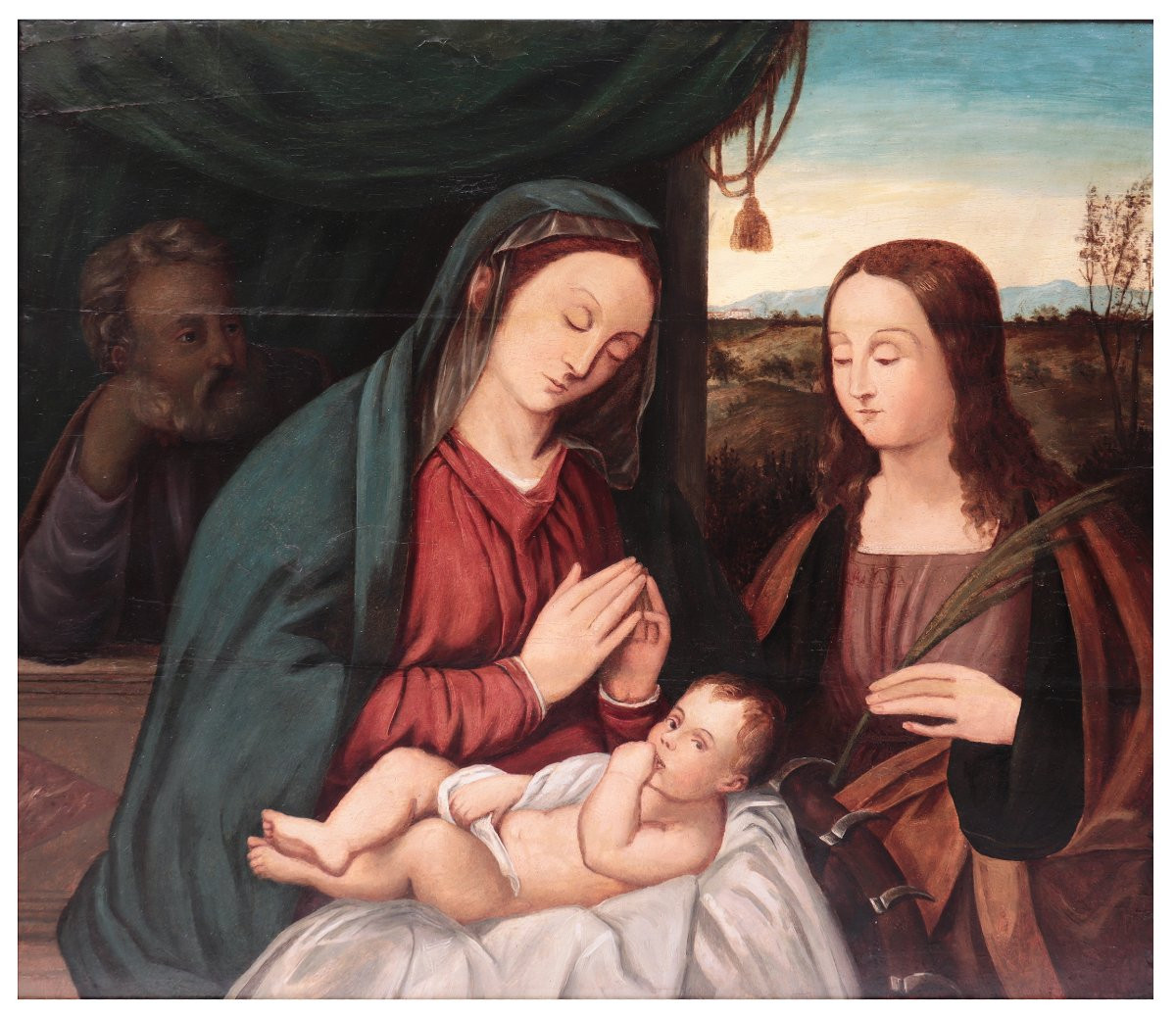 Francesco Rizzo da Santacroce (1485-1545) - Sacra famiglia -photo-4