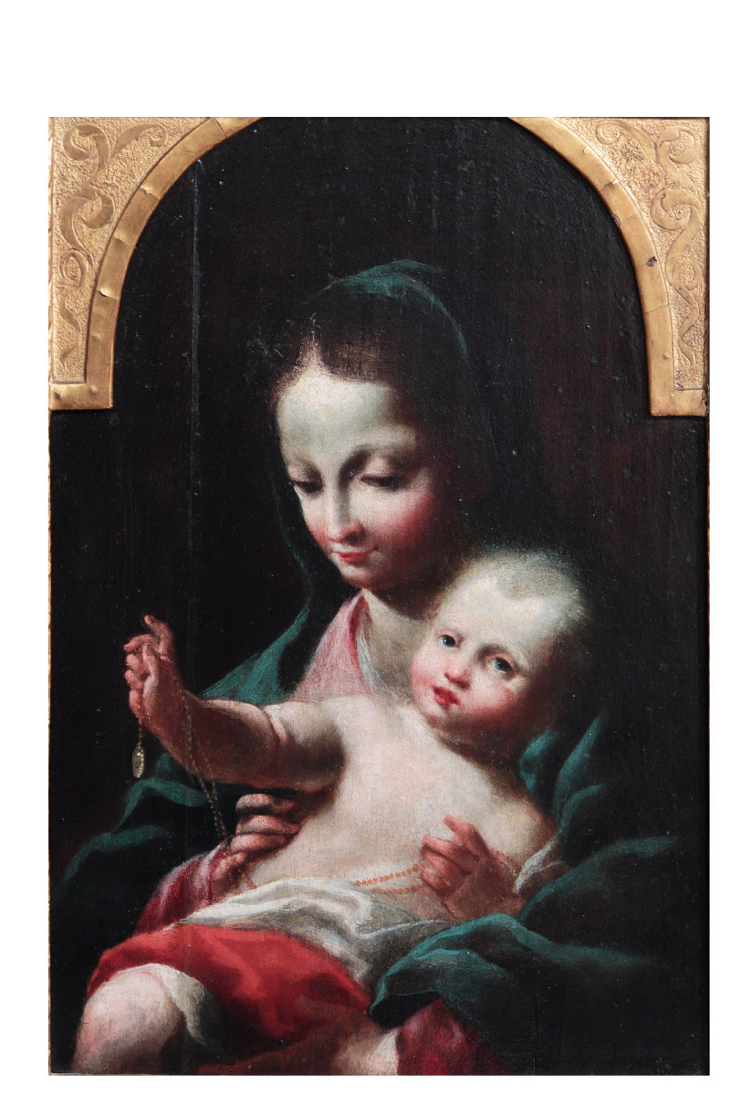 Scuola veneta, Madonna con bambino, fine '600-photo-1