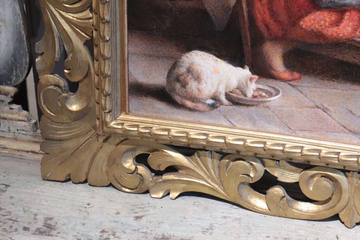 Pittore Toscano: Interno con Personaggi '900-photo-4
